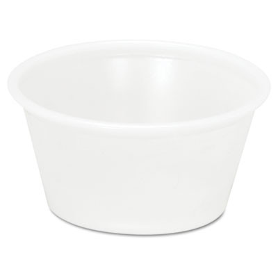 Pactiv Plastic Souffl    Portion Cups  2oz  Translucent  200 Bag  12 Bags Carton (PAC YS200)