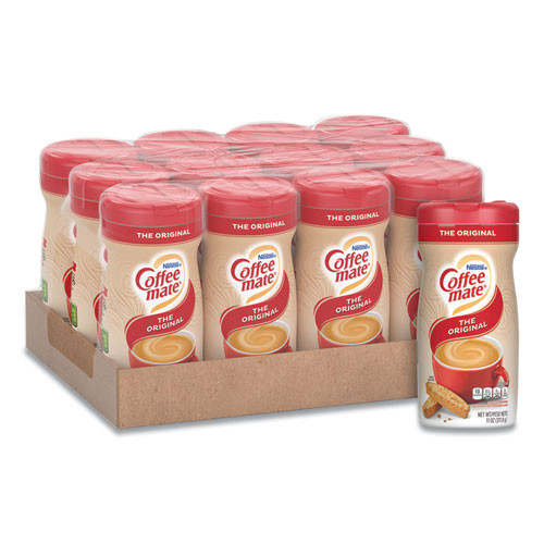 Coffee mate Non-Dairy Powdered Creamer  Original  11 oz Canister  12 Carton (NES 55882CT)