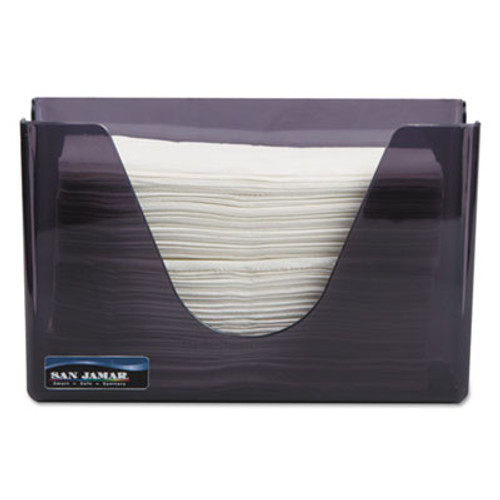 San Jamar Countertop Folded Towel Dispenser  Plastic  Black Pearl  11 x 4 3 8 x 7 (SJMT1720TBK)