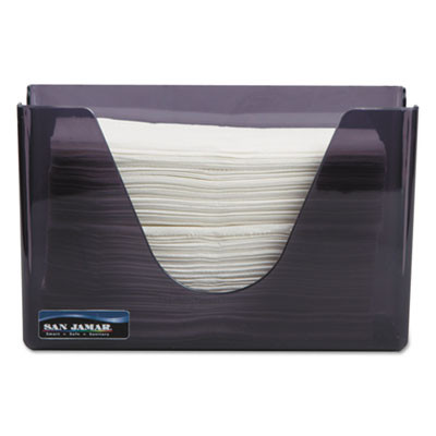 San Jamar Countertop Folded Towel Dispenser  Plastic  Black Pearl  11 x 4 3 8 x 7 (SJMT1720TBK)