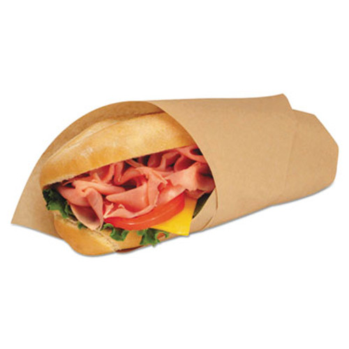 Bagcraft EcoCraft Grease-Resistant Paper Wraps and Liners  Natural  14 x 14  1000 Box  4 Boxes Carton (BGC 300899)