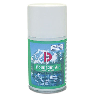 Big D Industries Metered Concentrated Room Deodorant  Mountain Air Scent  7 oz Aerosol  12 Carton (BGD 463)