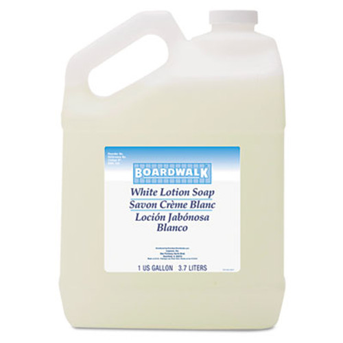 Boardwalk Mild Cleansing Lotion Soap  Floral Scent  Liquid  1 gal Bottle  4 Carton (BWK420CT)
