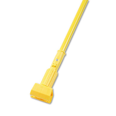 Boardwalk Plastic Jaws Mop Handle for 5 Wide Mop Heads  60  Aluminum Handle  Yellow (BWK610)