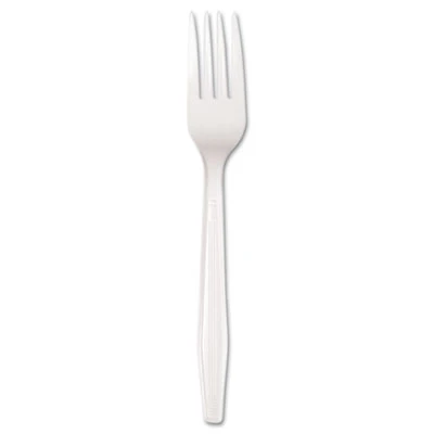 Boardwalk Mediumweight Polystyrene  Fork  White  10 Boxes of 100 Carton (BWKFORKMWPSCT)