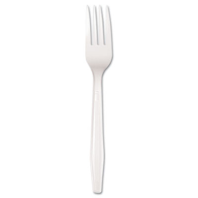 Boardwalk Mediumweight Polystyrene  Fork  White  10 Boxes of 100 Carton (BWKFORKMWPSCT)
