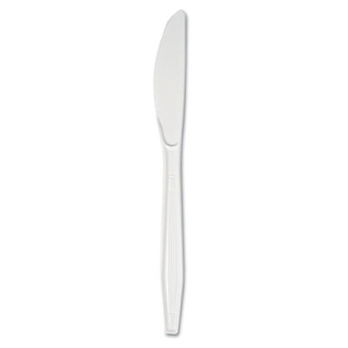 Boardwalk Mediumweight Polystyrene Cutlery  Knife  White  10 Boxes of 100 Carton (BWKKNIFEMWPSCT)