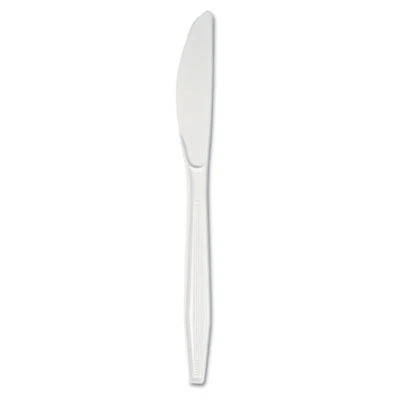 Boardwalk Mediumweight Polystyrene Cutlery  Knife  White  10 Boxes of 100 Carton (BWKKNIFEMWPSCT)