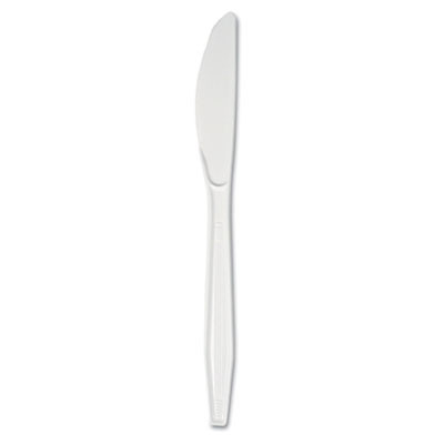 Boardwalk Mediumweight Polystyrene Cutlery  Knife  White  10 Boxes of 100 Carton (BWKKNIFEMWPSCT)