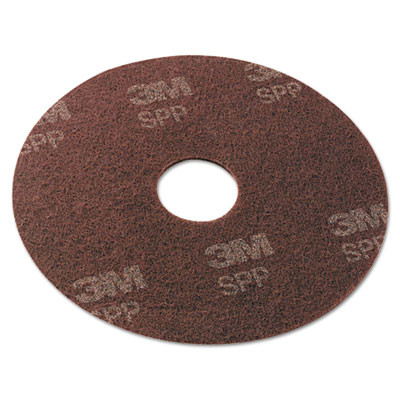 Scotch-Brite Surface Preparation Pad  20  Diameter  Maroon  10 Carton (MMMSPP20)