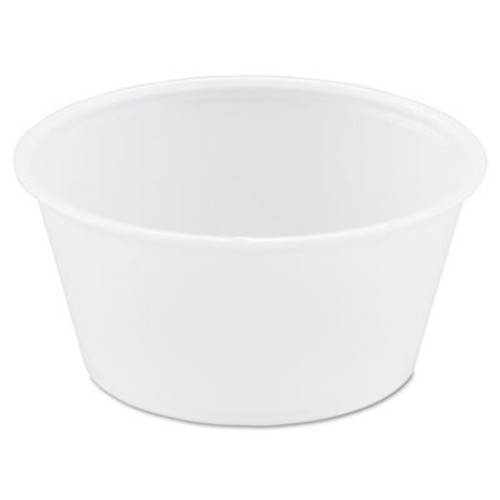 Dart Polystyrene Portion Cups  3 25oz  Translucent  250 Bag  10 Bags Carton (DCCP325N)