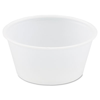 Dart Polystyrene Portion Cups  3 25oz  Translucent  250 Bag  10 Bags Carton (DCCP325N)
