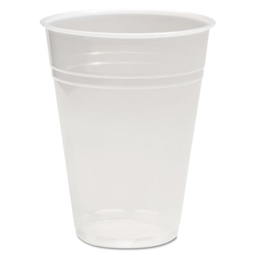 Boardwalk Translucent Plastic Cold Cups  9 oz  Polypropylene  25 Cups Sleeve  100 Sleeves Carton (BWKTRANSCUP9CT)