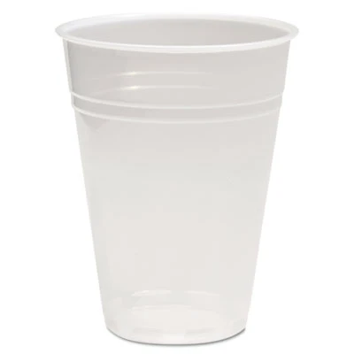 Boardwalk Translucent Plastic Cold Cups  9 oz  Polypropylene  25 Cups Sleeve  100 Sleeves Carton (BWKTRANSCUP9CT)