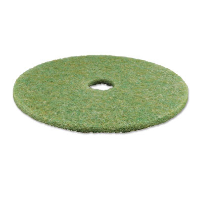 3M Low-Speed TopLine Autoscrubber Floor Pads 5000  20  Diameter  Green Amber  5 Carton (MMM18052)