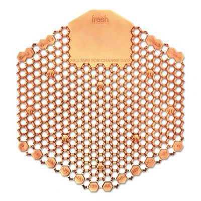 Fresh Products Wave 3D Urinal Deodorizer Screen  Orange  Mango Fragrance  10 Screens Box (FRS3WDS60MAN)