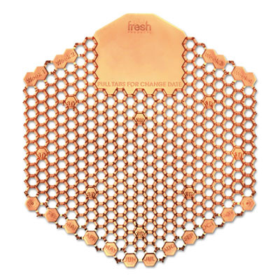 Fresh Products Wave 3D Urinal Deodorizer Screen  Orange  Mango Fragrance  10 Screens Box (FRS3WDS60MAN)