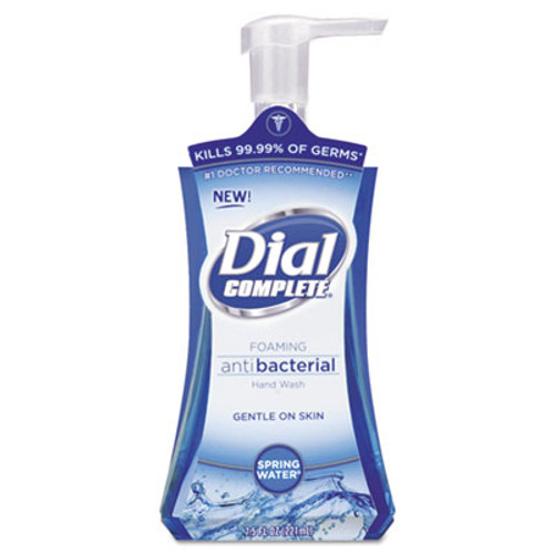 Dial Antibacterial Foaming Hand Wash  Spring Water  7 5 oz  8 Carton (DIA05401CT)