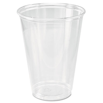 Dart Ultra Clear Cups  Tall  10 oz  PET  50 Bag  1000 Carton (DCCTP10DCT)