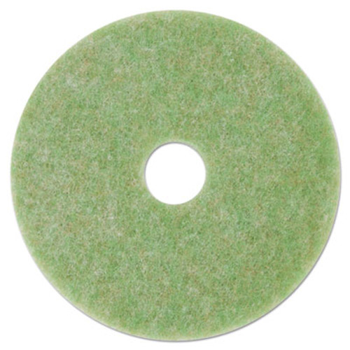 3M Low-Speed TopLine Autoscrubber Floor Pads 5000  13  Diameter  Green Amber  5 CT (MMM18045)