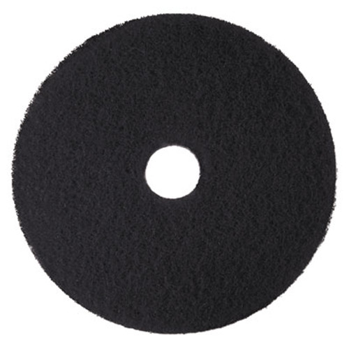 3M Low-Speed High Productivity Floor Pads 7300  21  Diameter  Black  5 Carton (MMM08279)