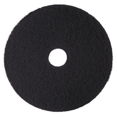 3M Low-Speed High Productivity Floor Pads 7300  21  Diameter  Black  5 Carton (MMM08279)