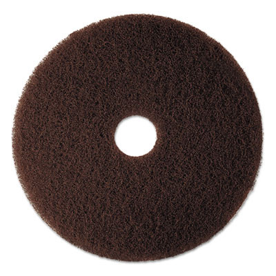 3M Low-Speed High Productivity Floor Pad 7100  20  Diameter  Brown  5 Carton (MMM08448)