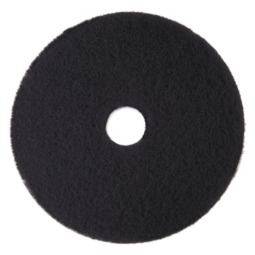 3M Low-Speed High Productivity Floor Pads 7300  15  Diameter  Black  5 Carton (MMM08273)
