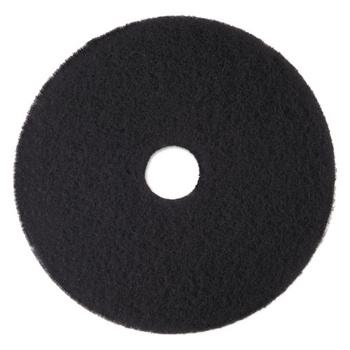3M Low-Speed High Productivity Floor Pads 7300  15  Diameter  Black  5 Carton (MMM08273)