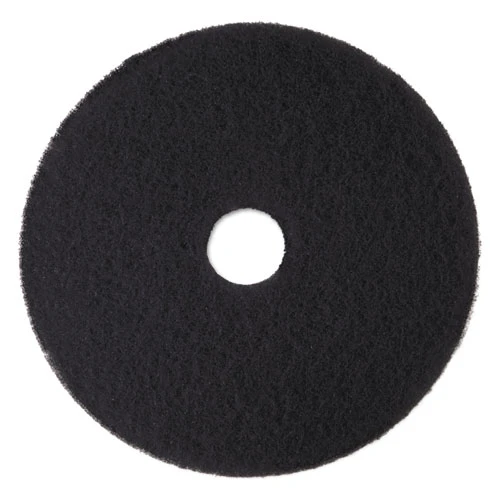 3M Low-Speed High Productivity Floor Pads 7300  15  Diameter  Black  5 Carton (MMM08273)
