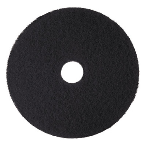 3M Low-Speed High Productivity Floor Pads 7300  18  Diameter  Black  5 Carton (MMM08276)