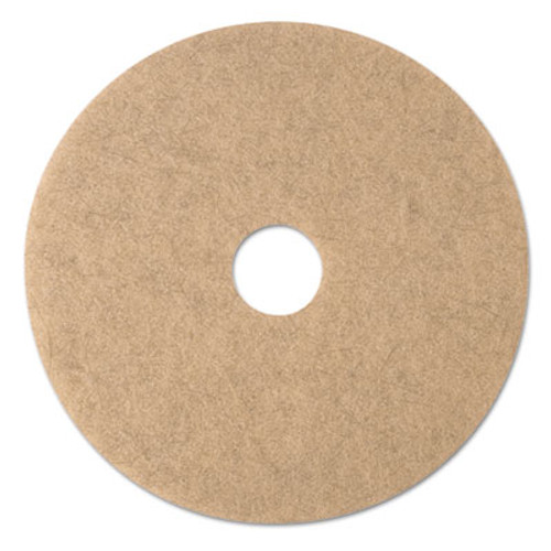 3M Ultra High-Speed Natural Blend Floor Burnishing Pads 3500  20  Dia   Tan  5 CT (MMM19008)