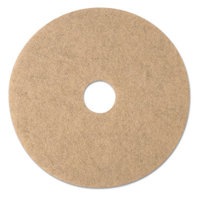 3M Ultra High-Speed Natural Blend Floor Burnishing Pads 3500  20  Dia   Tan  5 CT (MMM19008)