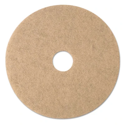 3M Ultra High-Speed Natural Blend Floor Burnishing Pads 3500  20  Dia   Tan  5 CT (MMM19008)