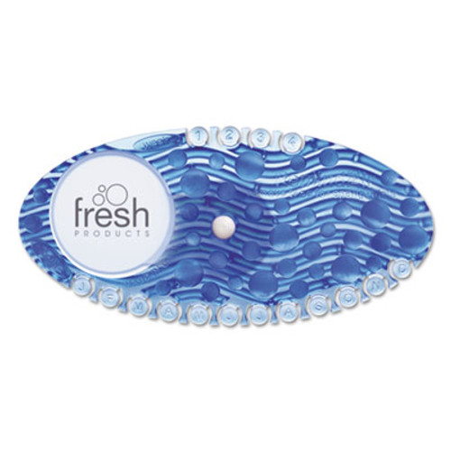 Fresh Products Curve Air Freshener, Cotton Blossom, Blue, 10/Box, 6 Boxes/Carton