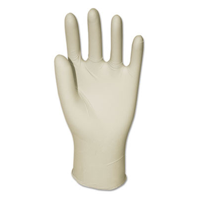 Boardwalk General-Purpose Latex Gloves  Powder-Free  4 4 mil  Large  Natural  100 Box (BWK345LBX)