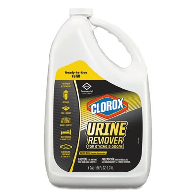 Clorox Urine Remover for Stains and Odors  128 oz Refill Bottle  4 Carton (CLO31351CT)