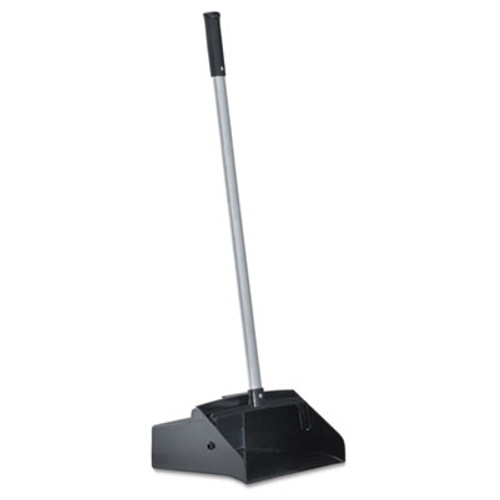 Unger Telescopic Ergo Metal Dust Pan with Broom, 45 x 12, Gray/Silver