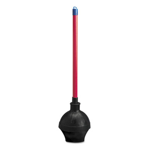 Boardwalk Toilet Plunger  18  Plastic Handle w  5 5 8  Dia Bowl  Red Black (BWK09201EA)