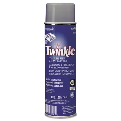 Twinkle Stainless Steel Cleaner   Polish  17oz Aerosol  12 Carton (DVO991224)