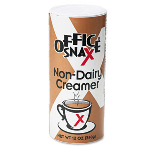 Office Snax Reclosable Canister of Powder Non-Dairy Creamer  12oz  24 Carton (OFX00020CT)