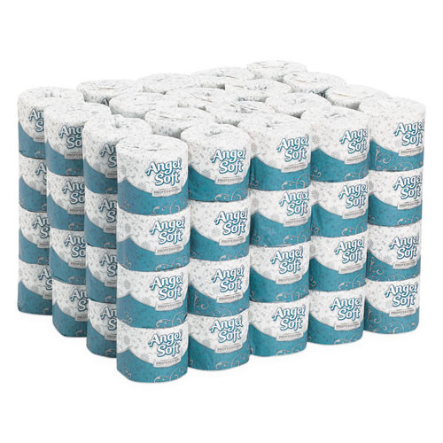 Georgia Pacific Professional Angel Soft ps Premium Bathroom Tissue  Septic Safe  2-Ply  White  450 Sheets Roll  80 Rolls Carton (GPC16880)