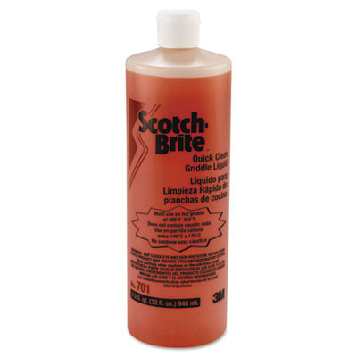 Scotch-Brite PROFESSIONAL Quick Clean Griddle Liquid  1 qt Bottle  4 Carton (MMM26012)