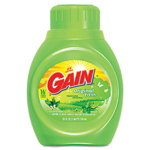 Gain Liquid Laundry Detergent  Original Fresh  25 oz Bottle  6 Carton (PGC12783CT)