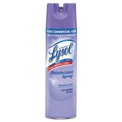 Professional LYSOL Brand Disinfectant Spray  Lavender  19 oz Aerosol  12 Carton (RAC89097CT)