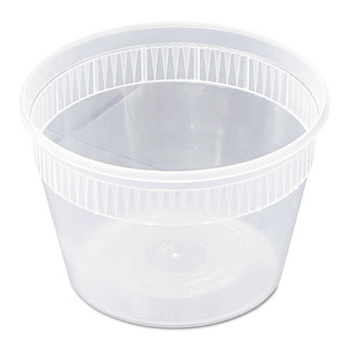 Pactiv DELItainer Microwavable Combo  Clear  16 oz  2 x 2 x 2  240 Carton (PCTYSD2516)