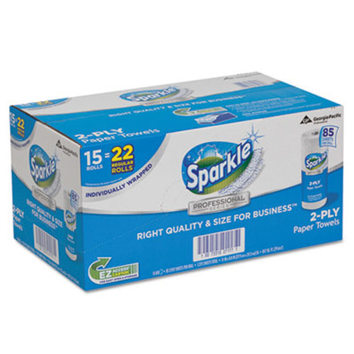 Georgia Pacific Professional Sparkle ps Perforated Paper Towel  White  8 4 5 x 11  85 Roll  15 Roll Carton (GPC2717714)