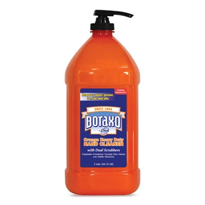 Boraxo Orange Heavy Duty Hand Cleaner  3 Liter Pump Bottle  4 Carton (DIA06058CT)