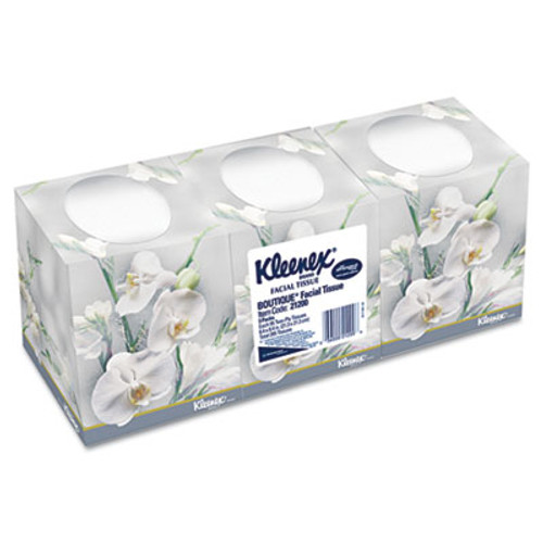 Kleenex Boutique White Facial Tissue  2-Ply  Pop-Up Box  95 Sheets Box  3 Boxes Pack  12 Packs Carton (KCC21200CT)