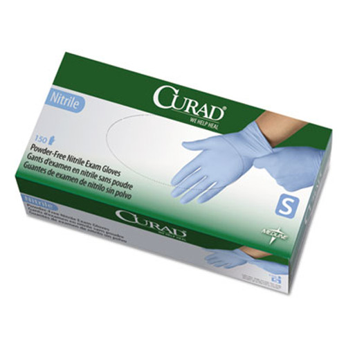 Curad Nitrile Exam Glove  Powder-Free  Small  150 Box (MIICUR9314)